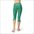 Womens Green Mermaid Capri Leggings