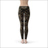Womens Koi Fish Black Leggings
