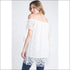 Women's Off Shoulder Lace Top