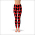 Womens Red and Black Jester Leggings