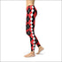 Women's Red Argyle Leggings