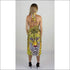 Yellow Leopard backless summer dress