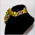Yellow Leopard Choker Necklace