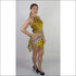 Yellow Leopard silk pareo 110x110 cm