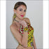 Yellow Leopard silk top