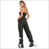Young Lady Casual Style Solid Color Jogger Pants