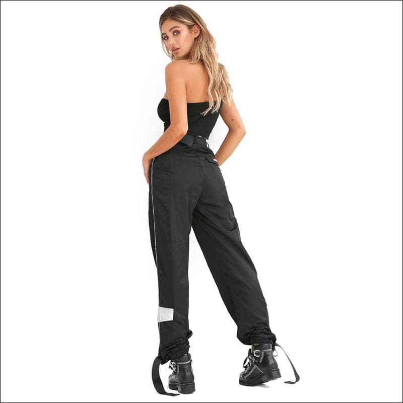 Young Lady Casual Style Solid Color Jogger Pants - XS / 