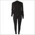 Zipper Design Hoodie And Skinny Pants Sports Two-piece Set