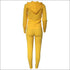 Zipper Design Hoodie And Skinny Pants Sports Two-piece Set