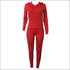 Zipper Design Hoodie And Skinny Pants Sports Two-piece Set